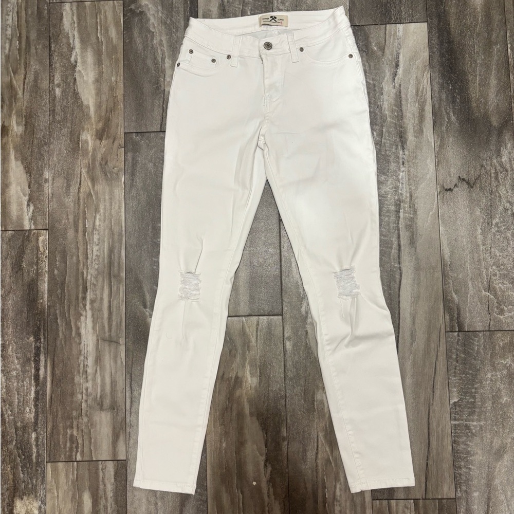 Hammer Jeans Skinny Jeans White Distressed White  Sz 5